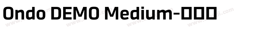 Ondo DEMO Medium字体转换